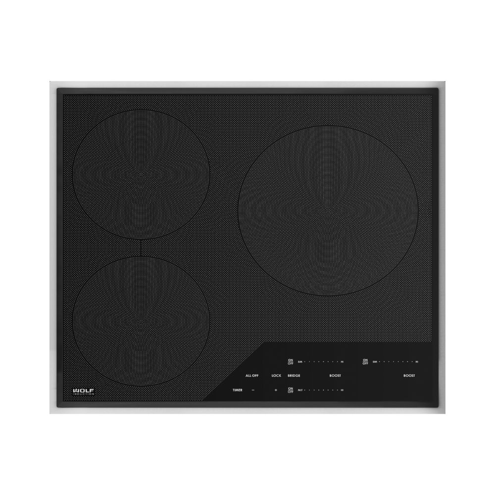 ANAFE WOLF INDUCCION 60 CM ICBCI243TF/S NEGRO