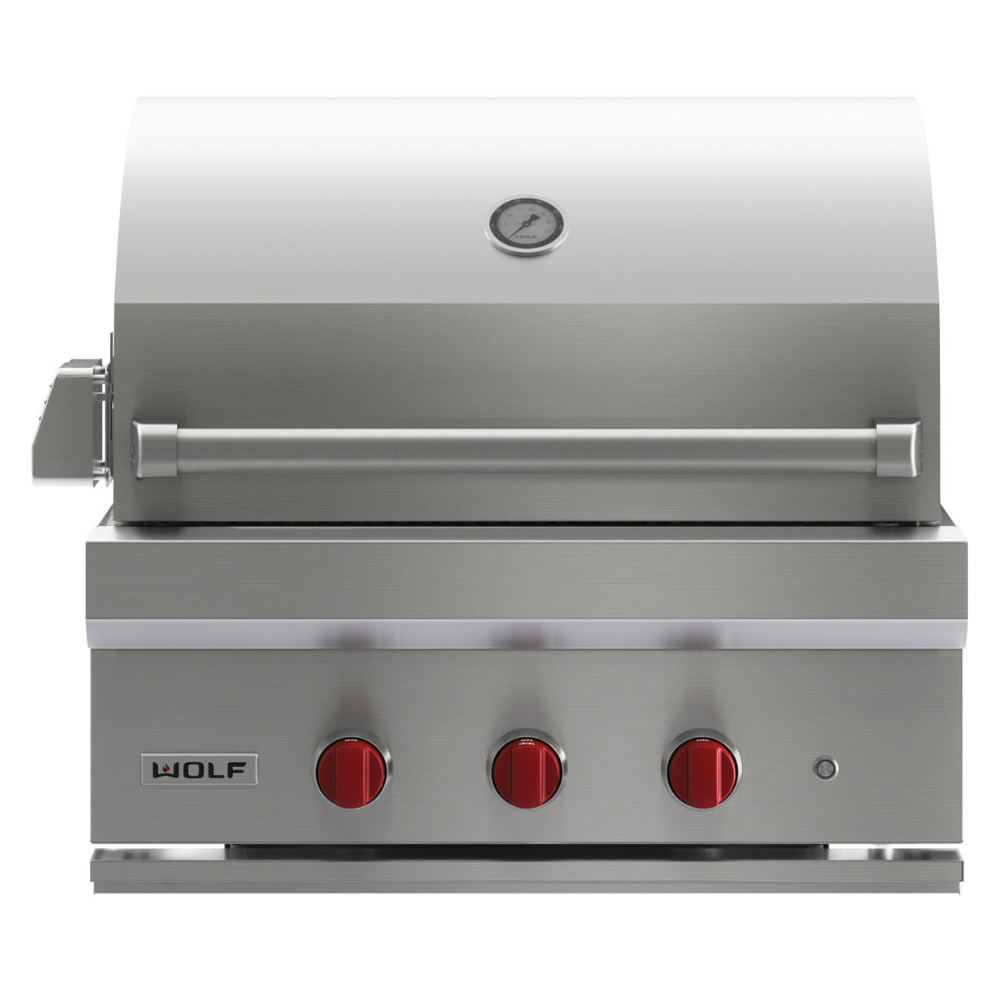 PARRILLA DE BARBACOA EXTERIOR WOLF GAS 75CM ICBOG30 ACERO