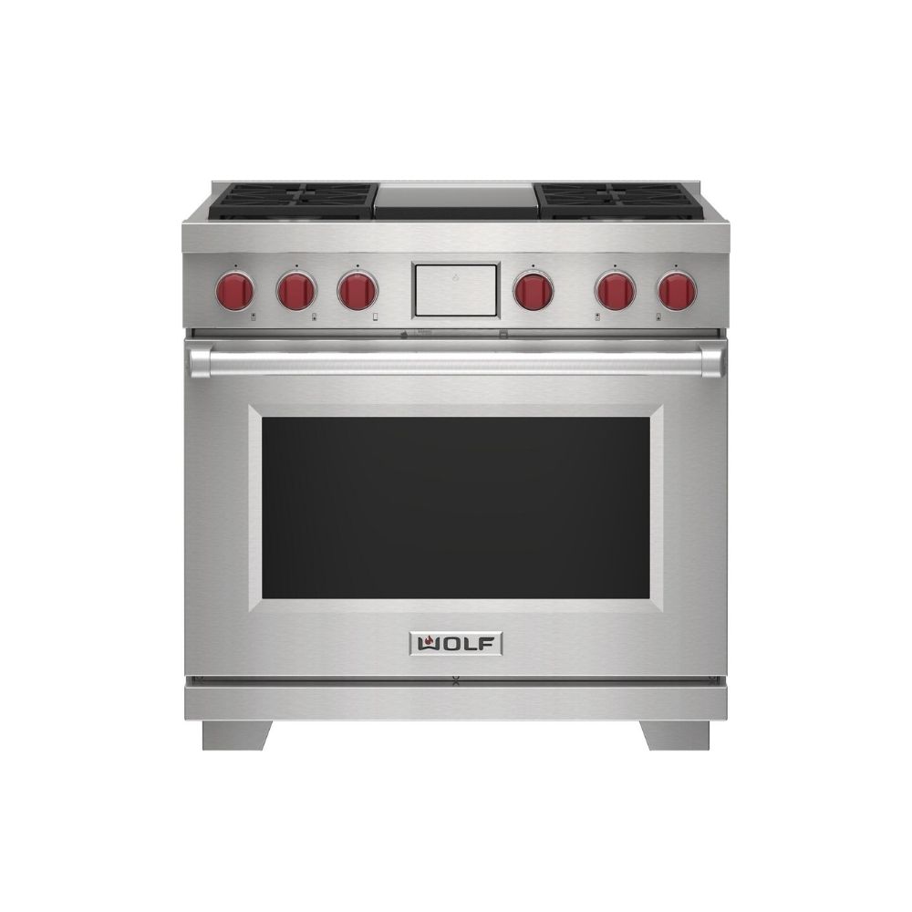 COCINA + PLANCHA INFRARROJO WOLF MIXTA 90 CM 4H ICBDF36450G/S/P ACERO