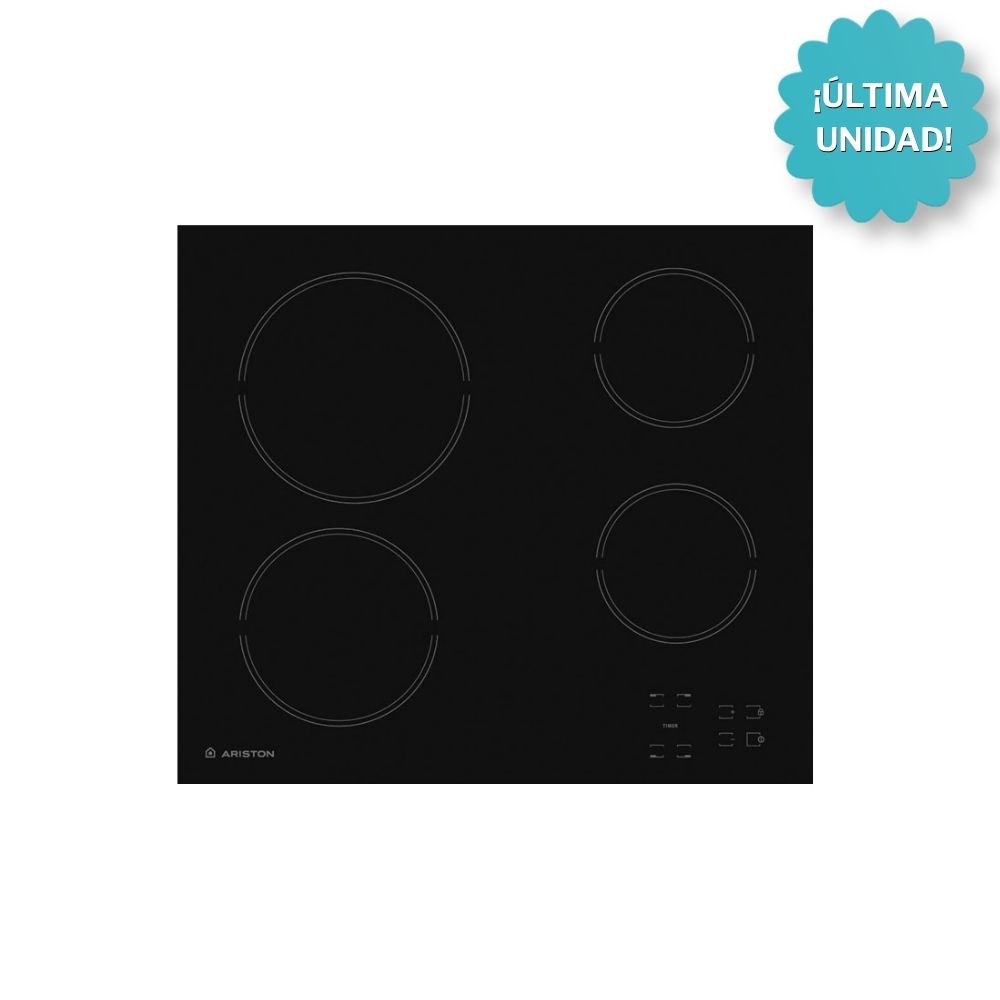 Imagen principal de ANAFE ARISTON VITRO 60CM 2 ZONAS  HR611CA